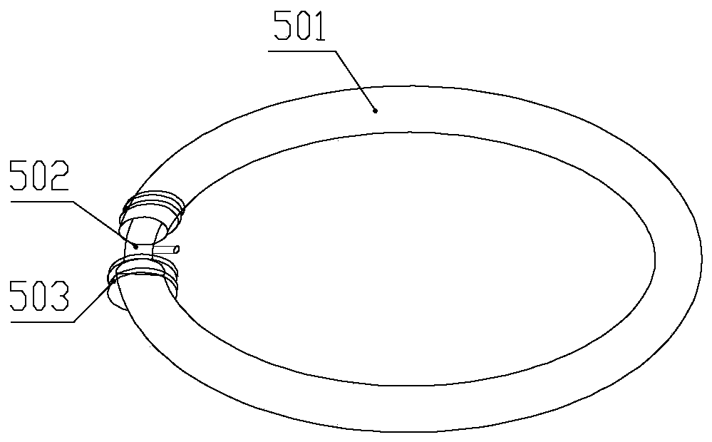 Post-combination grouting device and construction method of cast-in-situ pile pile end and pile side