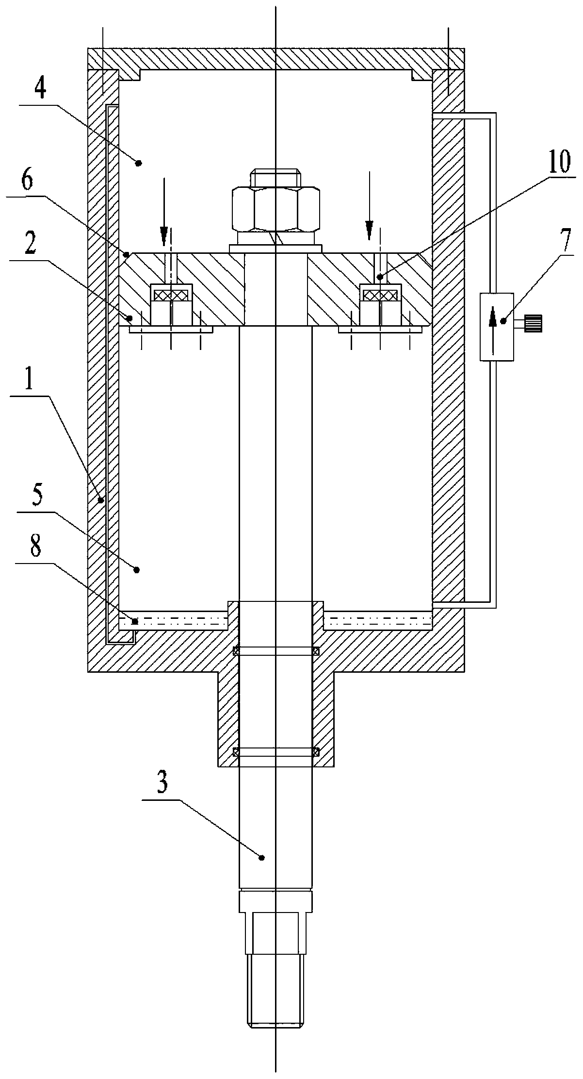 A gas and liquid hybrid shock absorber