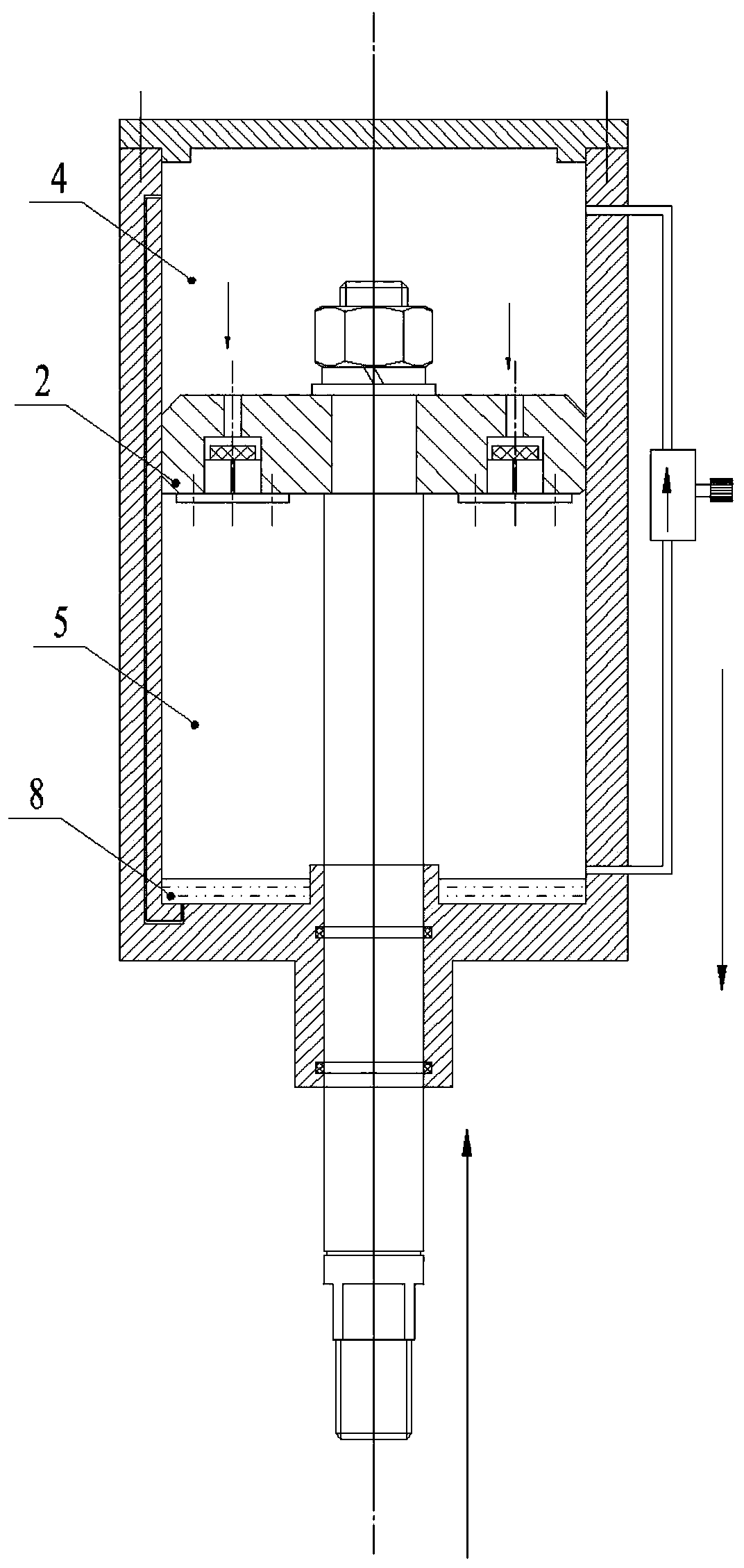 A gas and liquid hybrid shock absorber