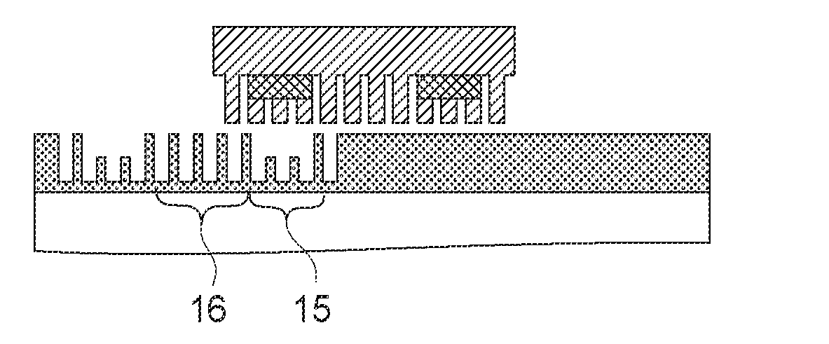 Mold for imprint, process for producing minute structure using the mold, and process for producing the mold