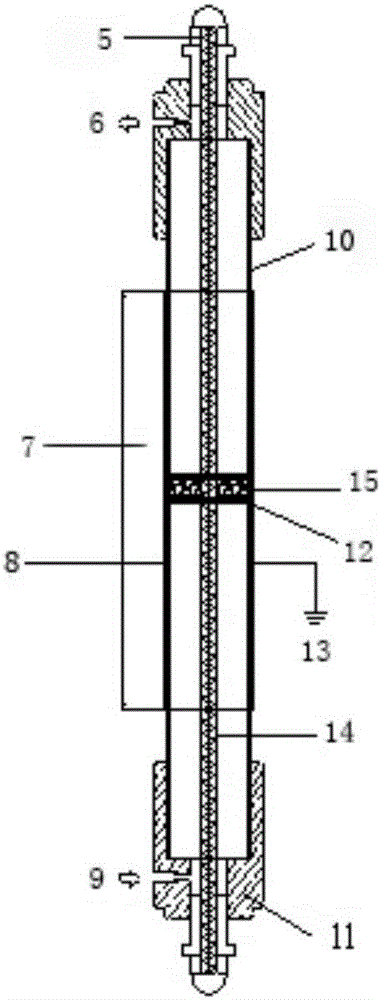 Chlorobenzene catalytic degradation method by absorption-low temperature plasma and preparation method of adsorptive catalyst thereof