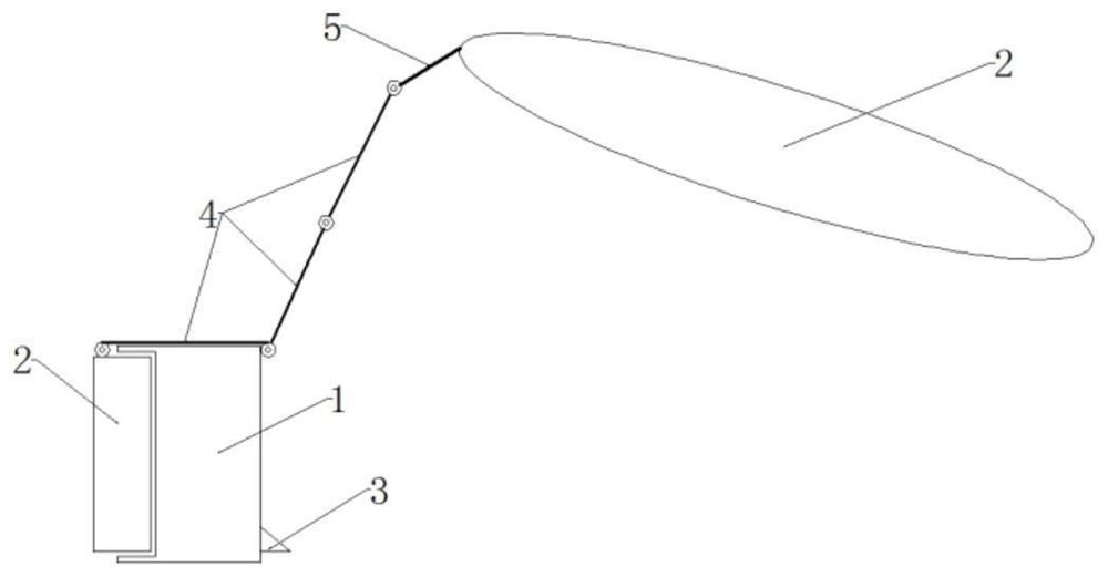 A whole-satellite layout and deployment design method of a space-borne telephoto large-aperture antenna