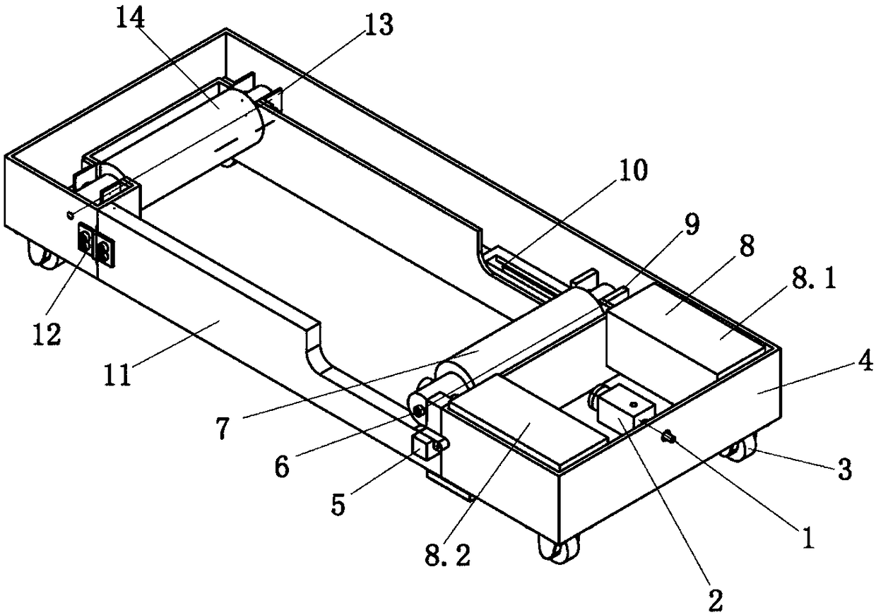 Pneumatic lifting car transferring device