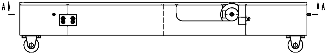 Pneumatic lifting car transferring device