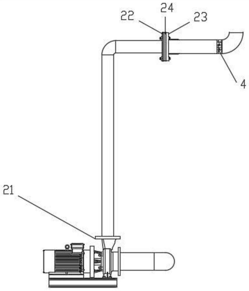 Vane-dissipated stabilized level-adjustable water tank for transient flow in pipelines