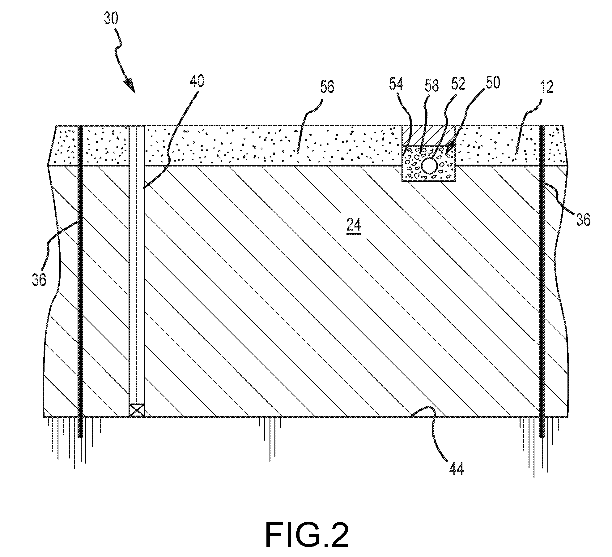 Ventilation of underground porosity storage reservoirs