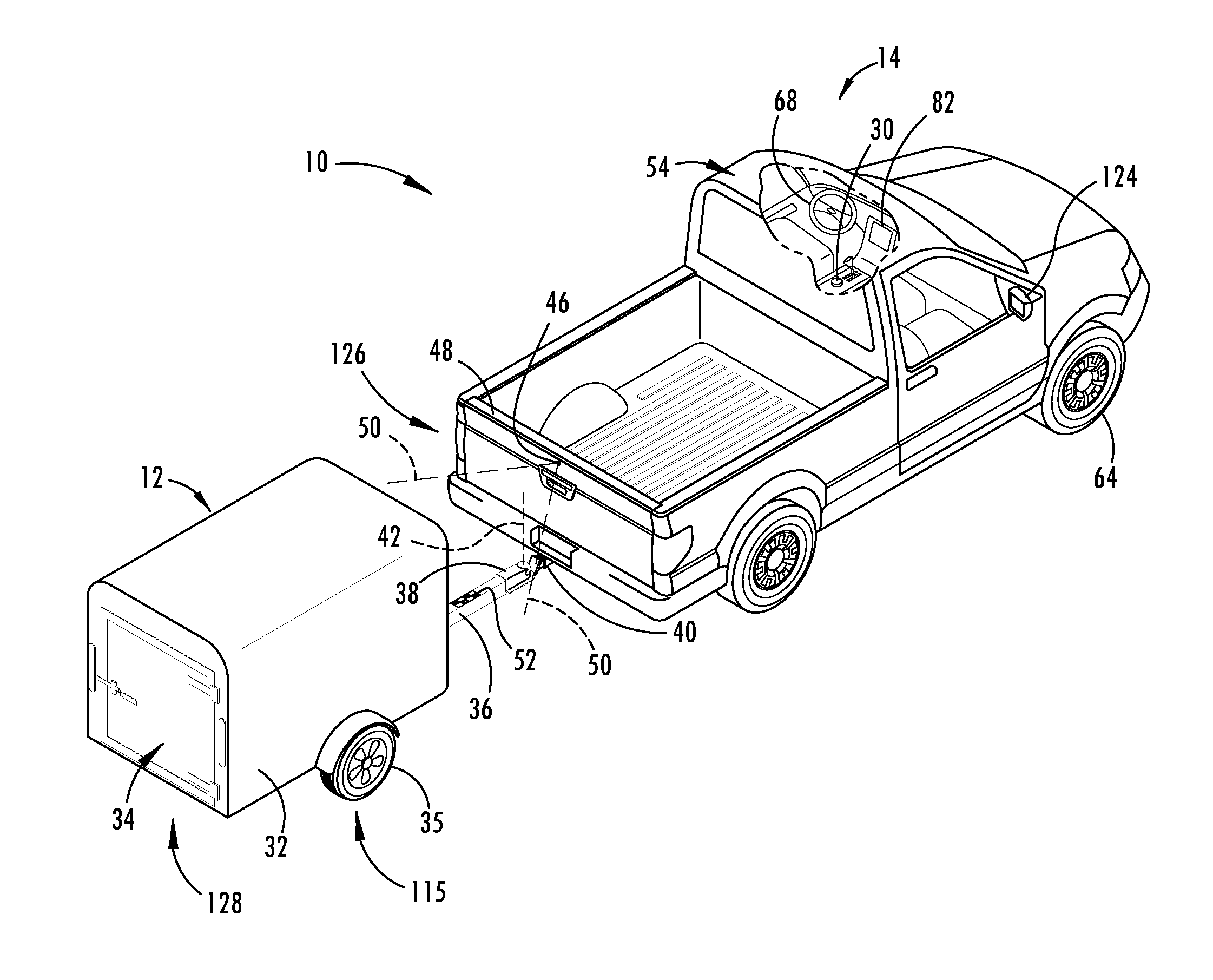 Trailer backup assist system with active trailer braking for curvature control