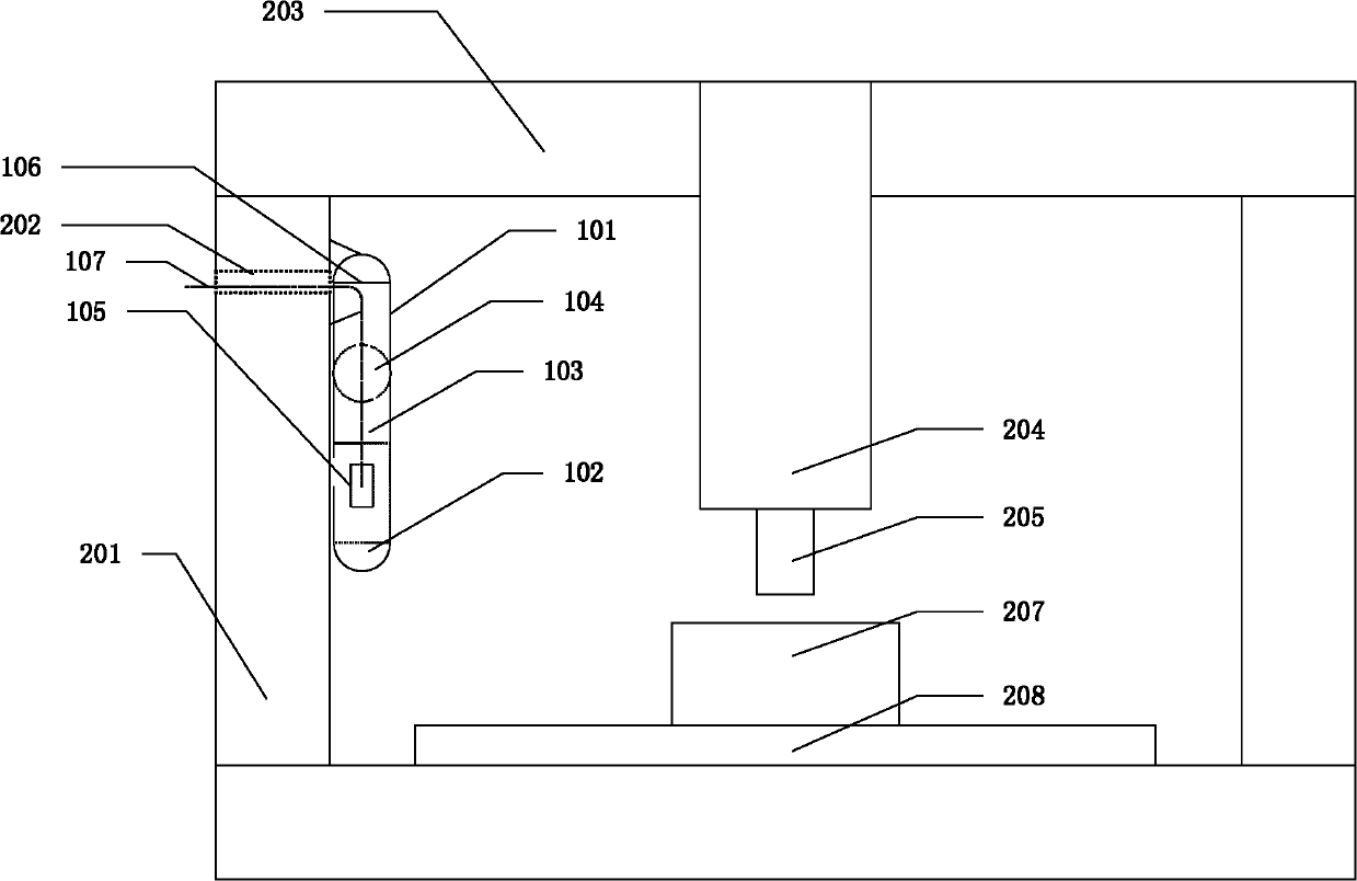 Visualization debugging device for gantry machine tool