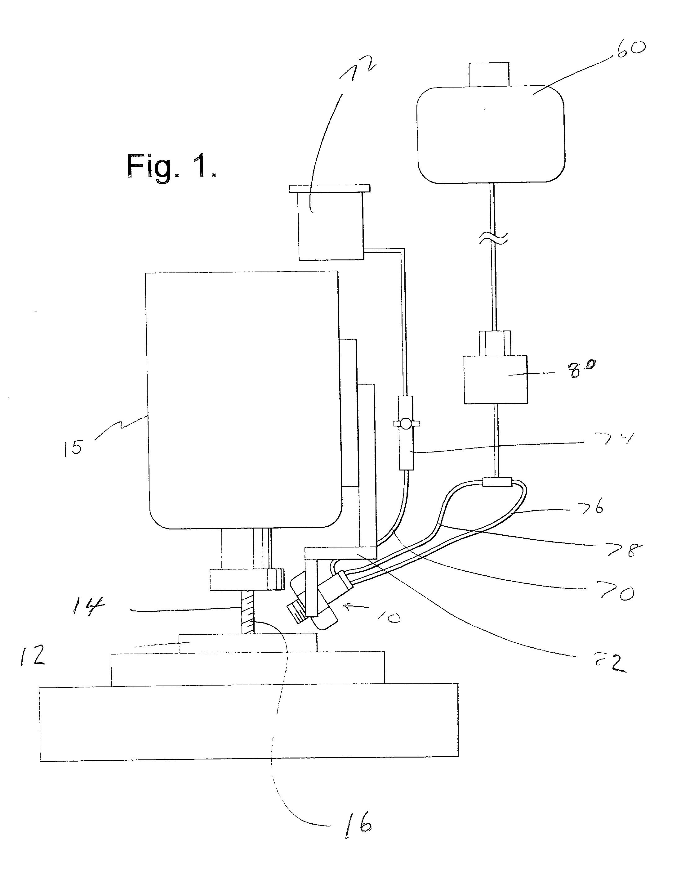 Nozzle for lubricating a workpiece