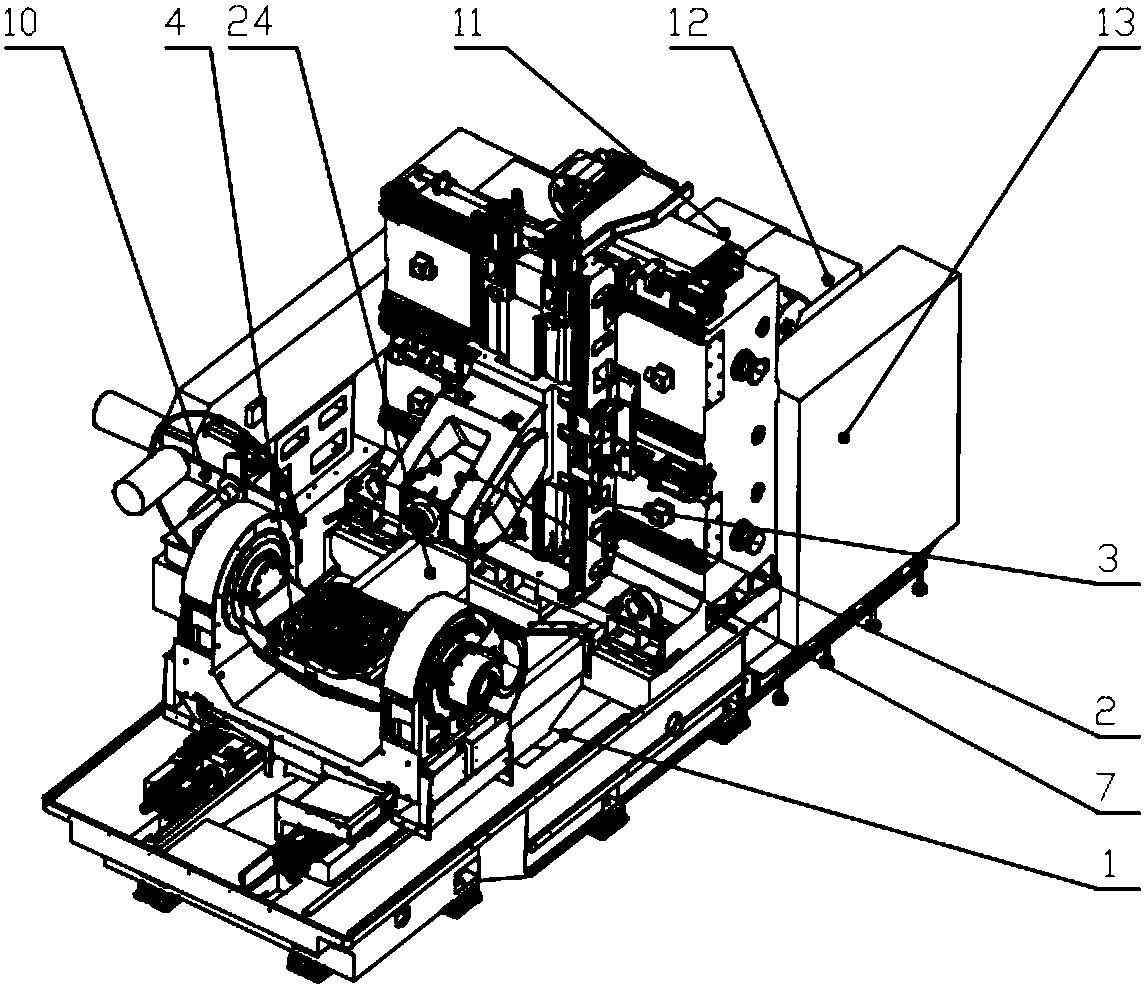 Shared platform of platform horizontal five-axis composite machining center