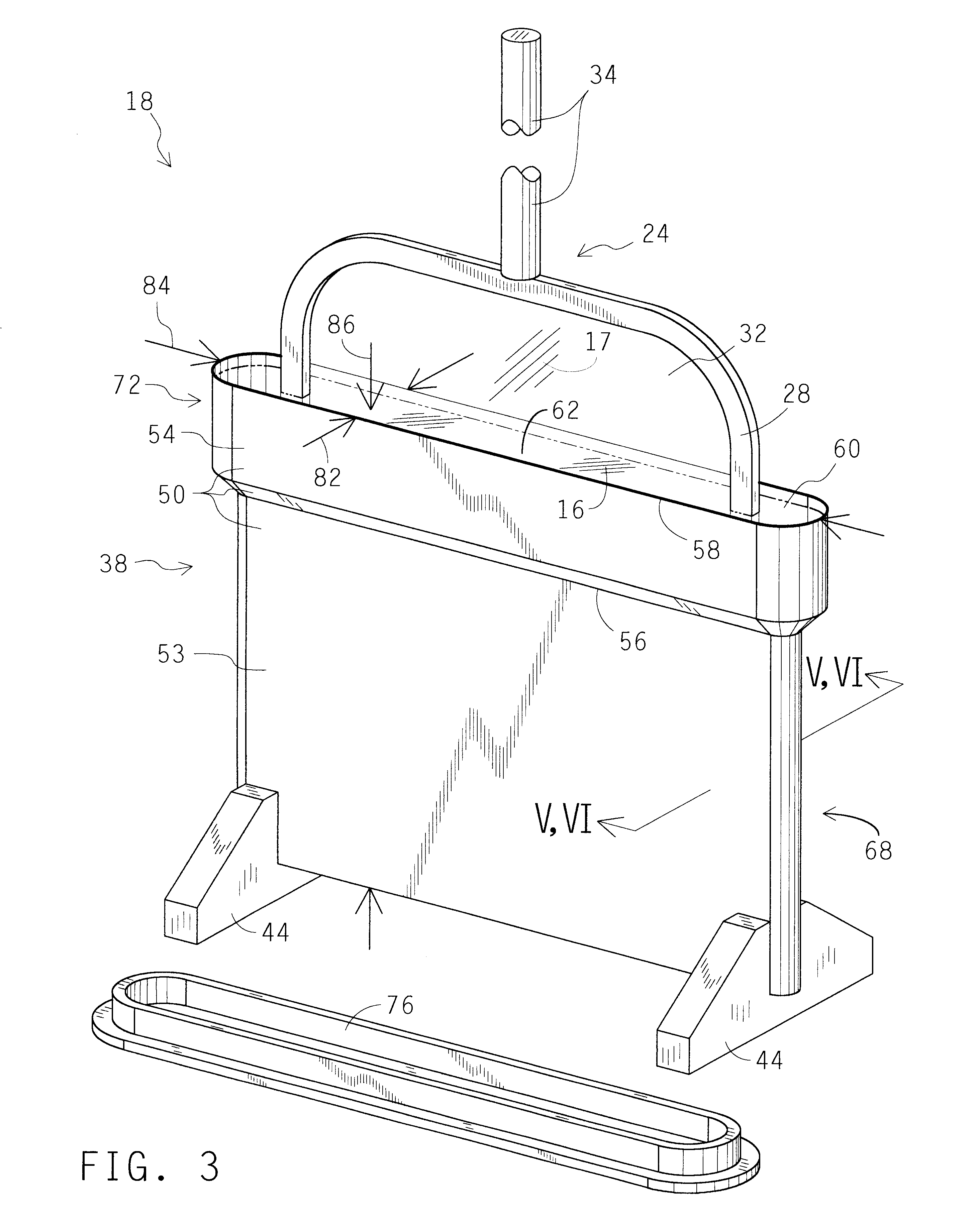 Vertically disposed bubble maker