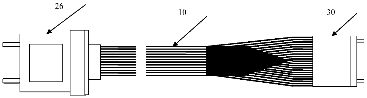 High-speed multi-channel parallel optical transceiver module based on BGA packaging and testing device