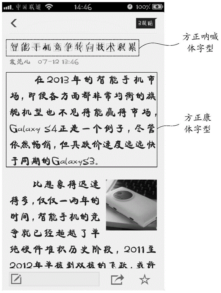 Method and device for forming multi-font font library and method and device for displaying different fonts