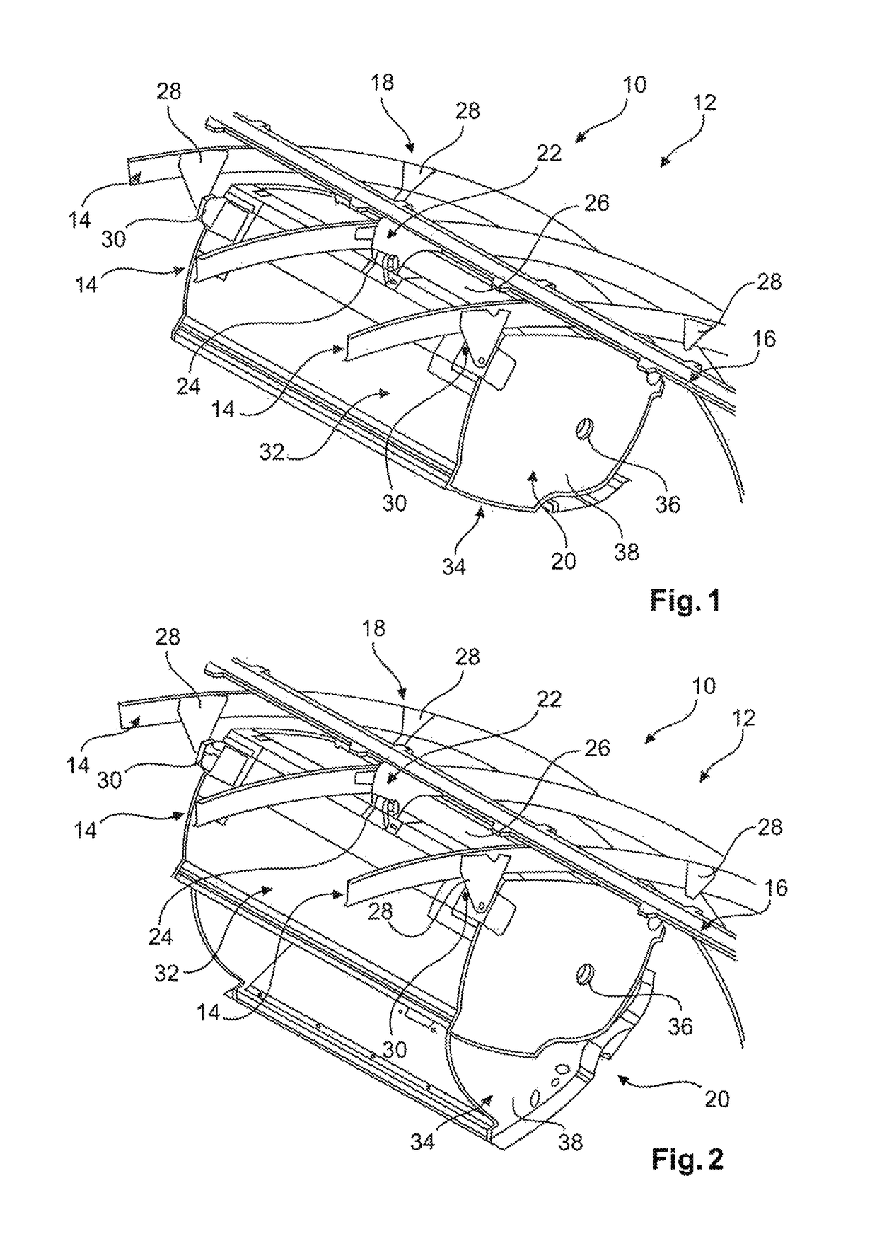 Attachment structure of an aircraft