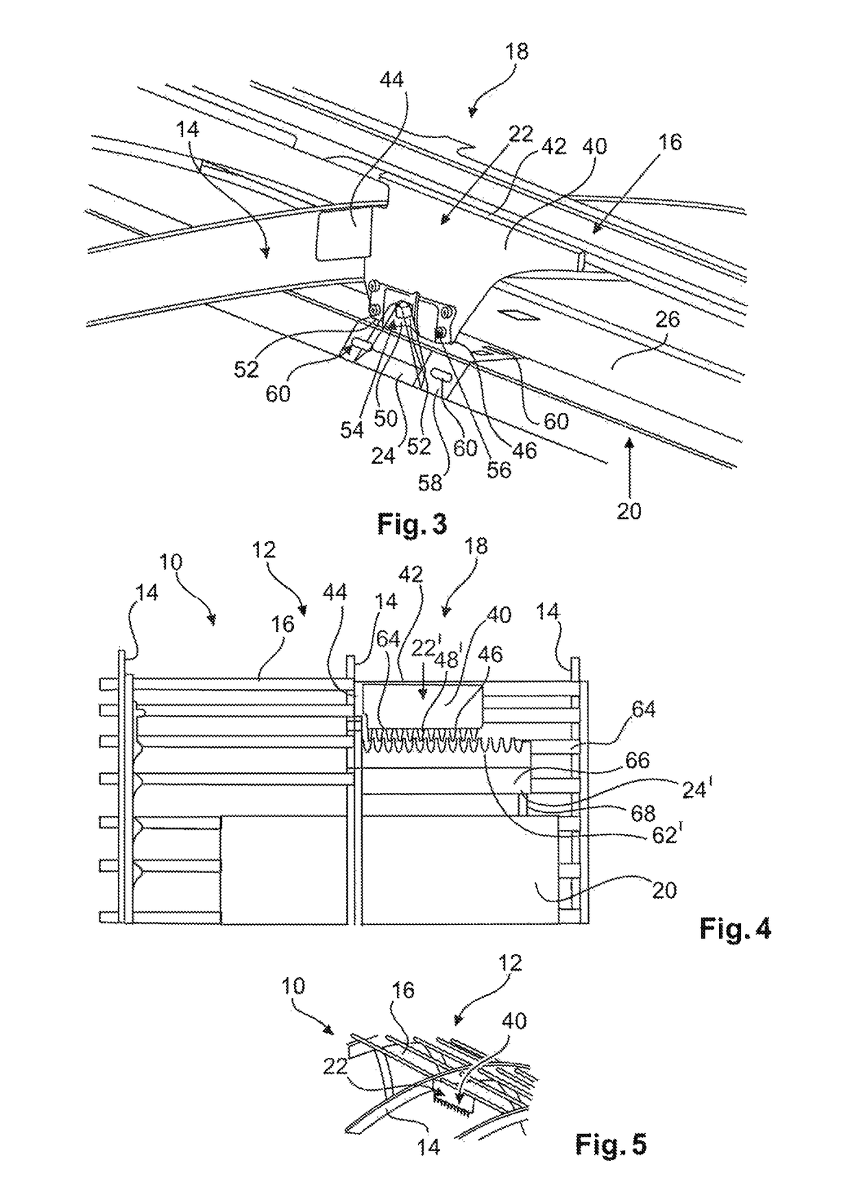 Attachment structure of an aircraft