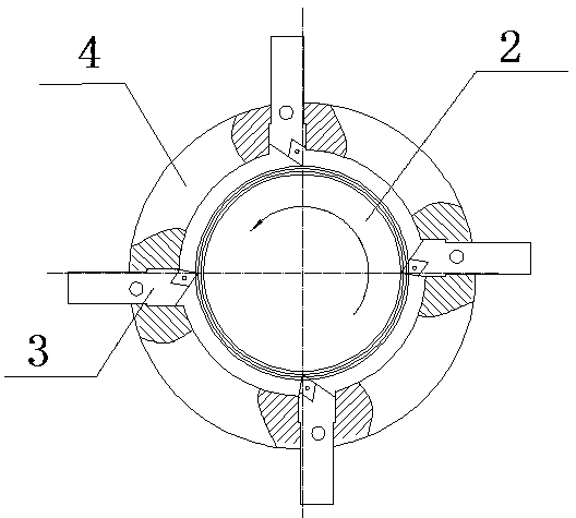 Lathe for fast cutting outer diameters of smooth rolls