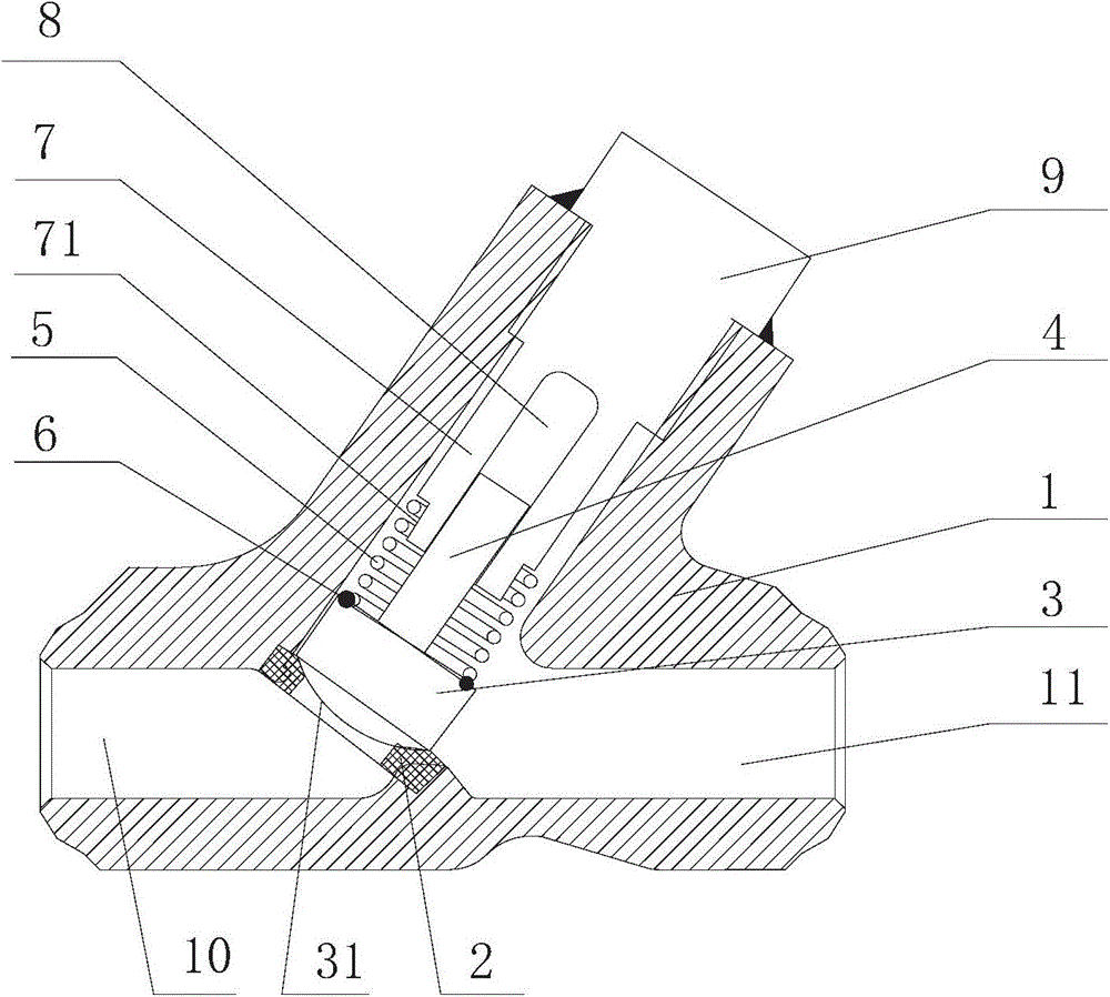 Novel lift check valve