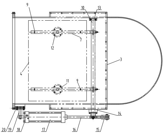 High vacuum valve of large diffusion pump vacuum set