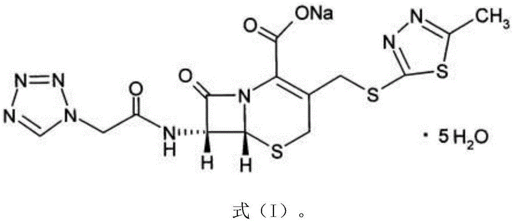 A kind of cefazolin sodium compound and its sterile powder injection