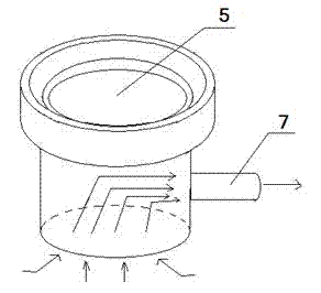 Sample inlet device of laser ablation plasma mass spectrum