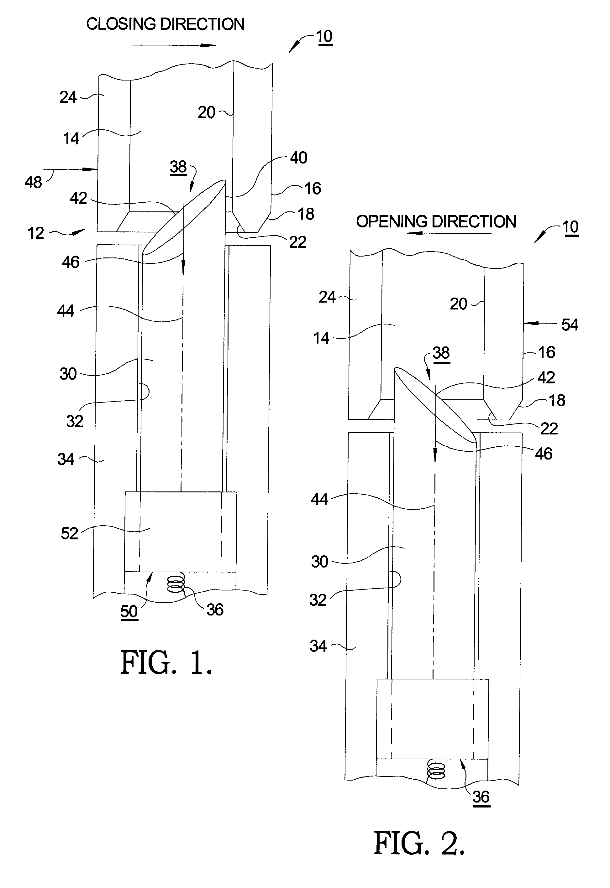 Rotating latch for latching and unlatching a door