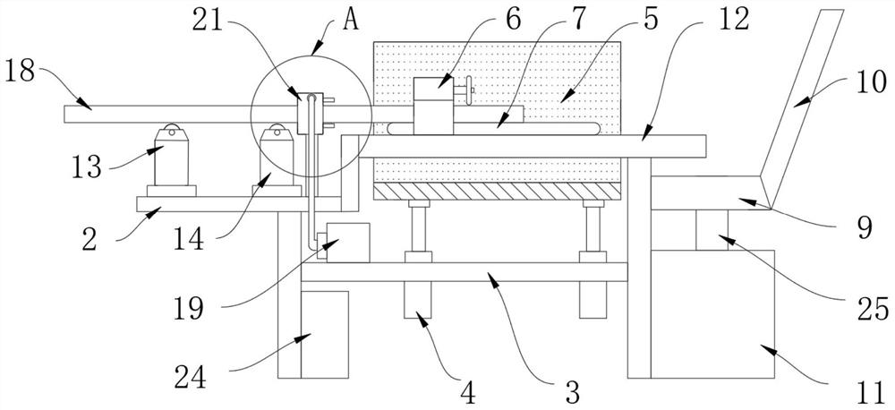 Scrap collecting device for aluminum profile plate cutting machining