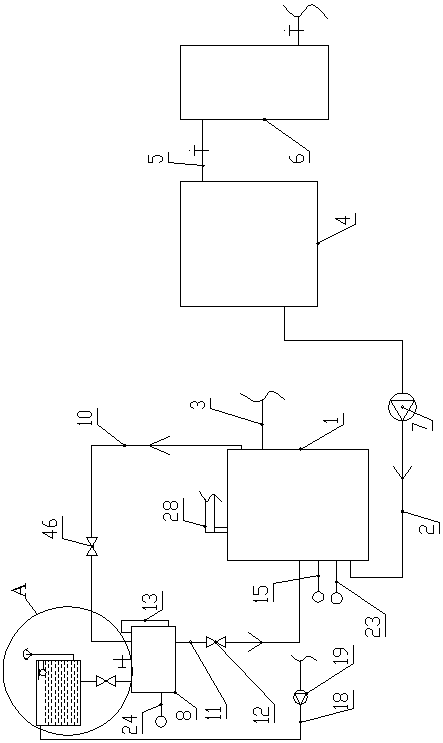 Boiler anti-burning dry safe operation method