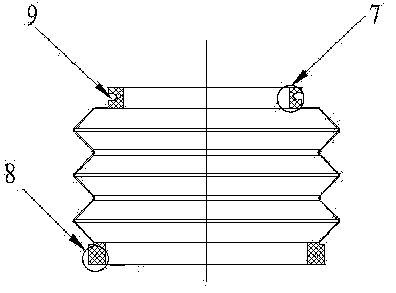 Rubber protection sleeve fixing mechanism of disc brake