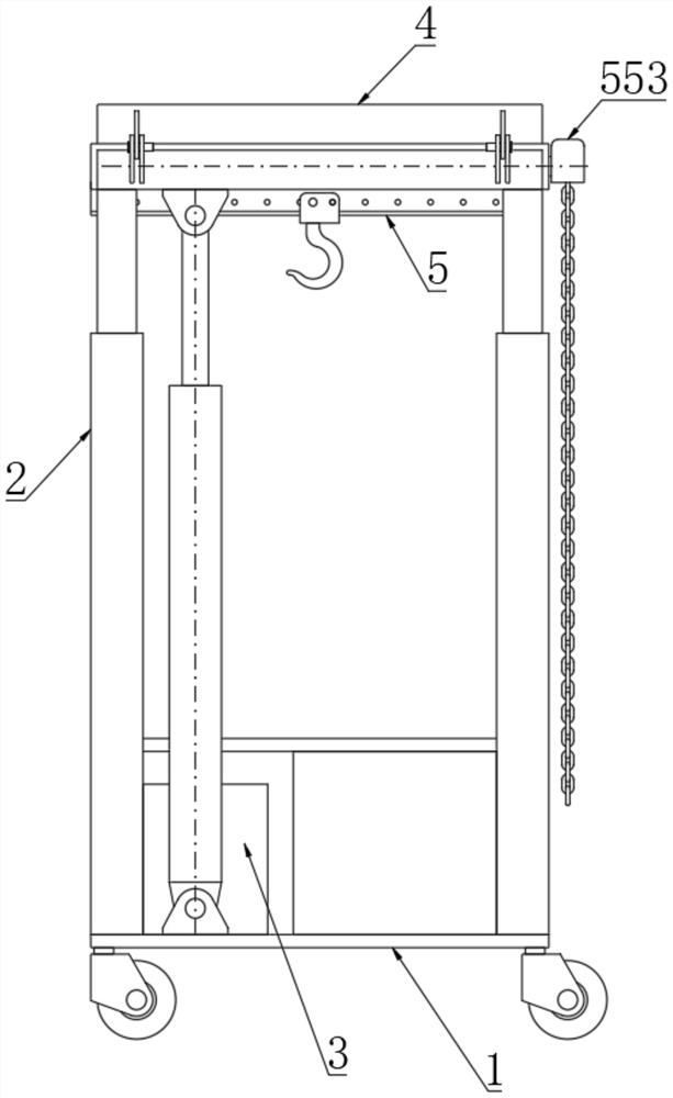 Crane vehicle for electrical room