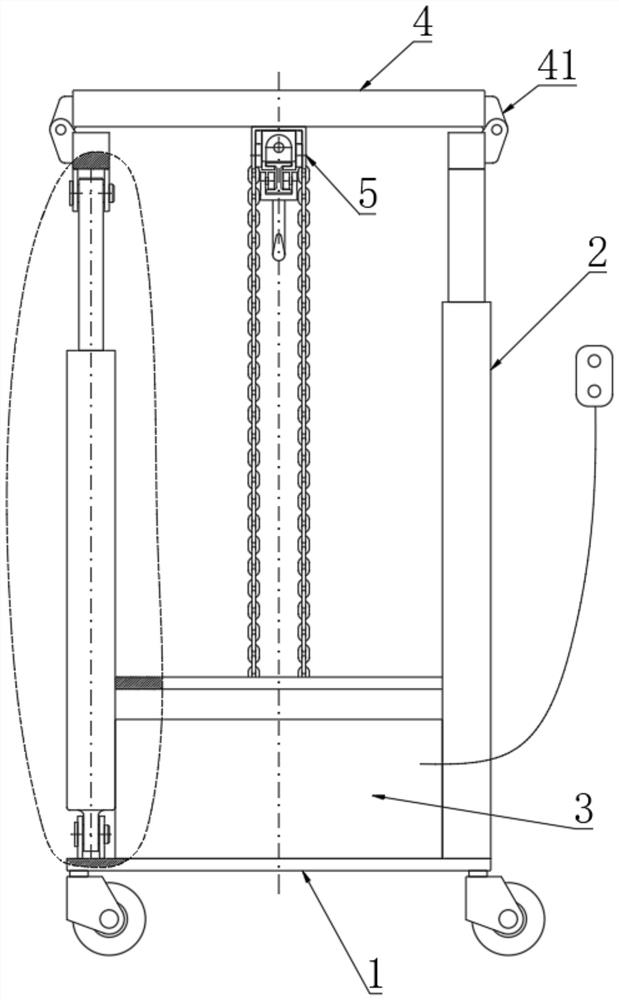 Crane vehicle for electrical room