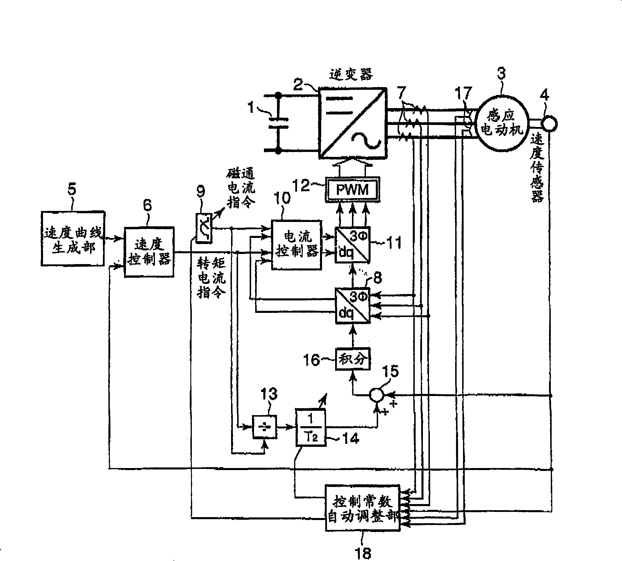 Motor control apparatus of elevator