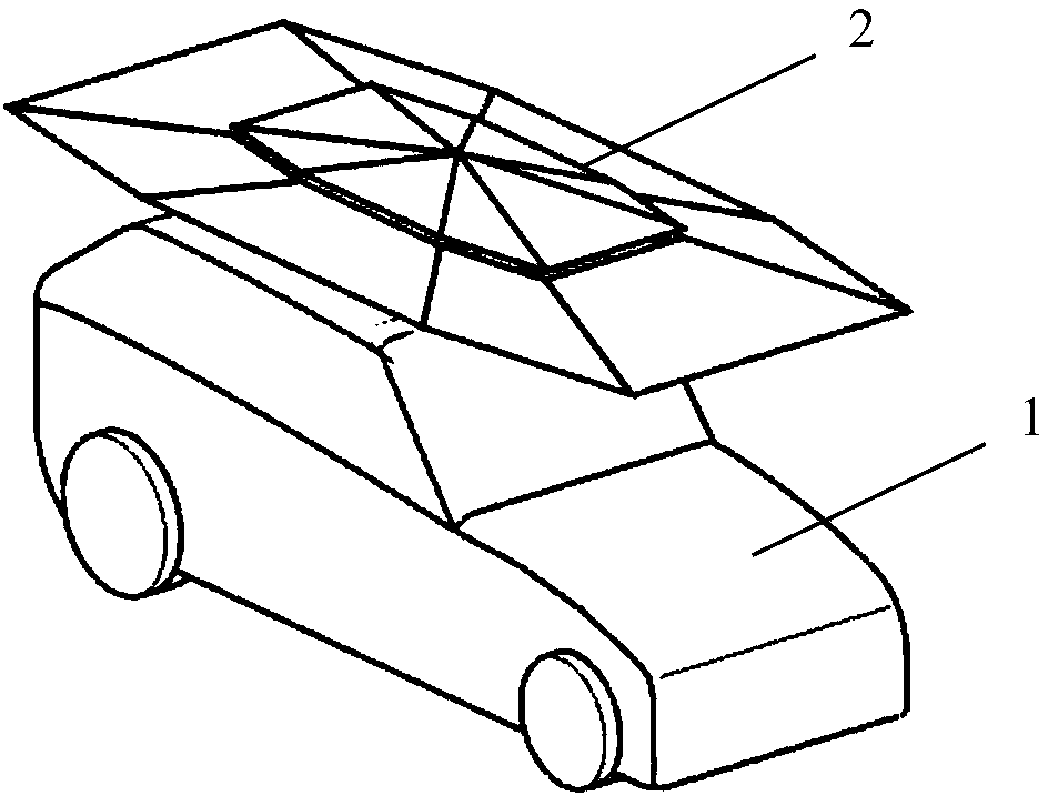 Automobile interior refrigeration and heat dissipation system based on solar energy