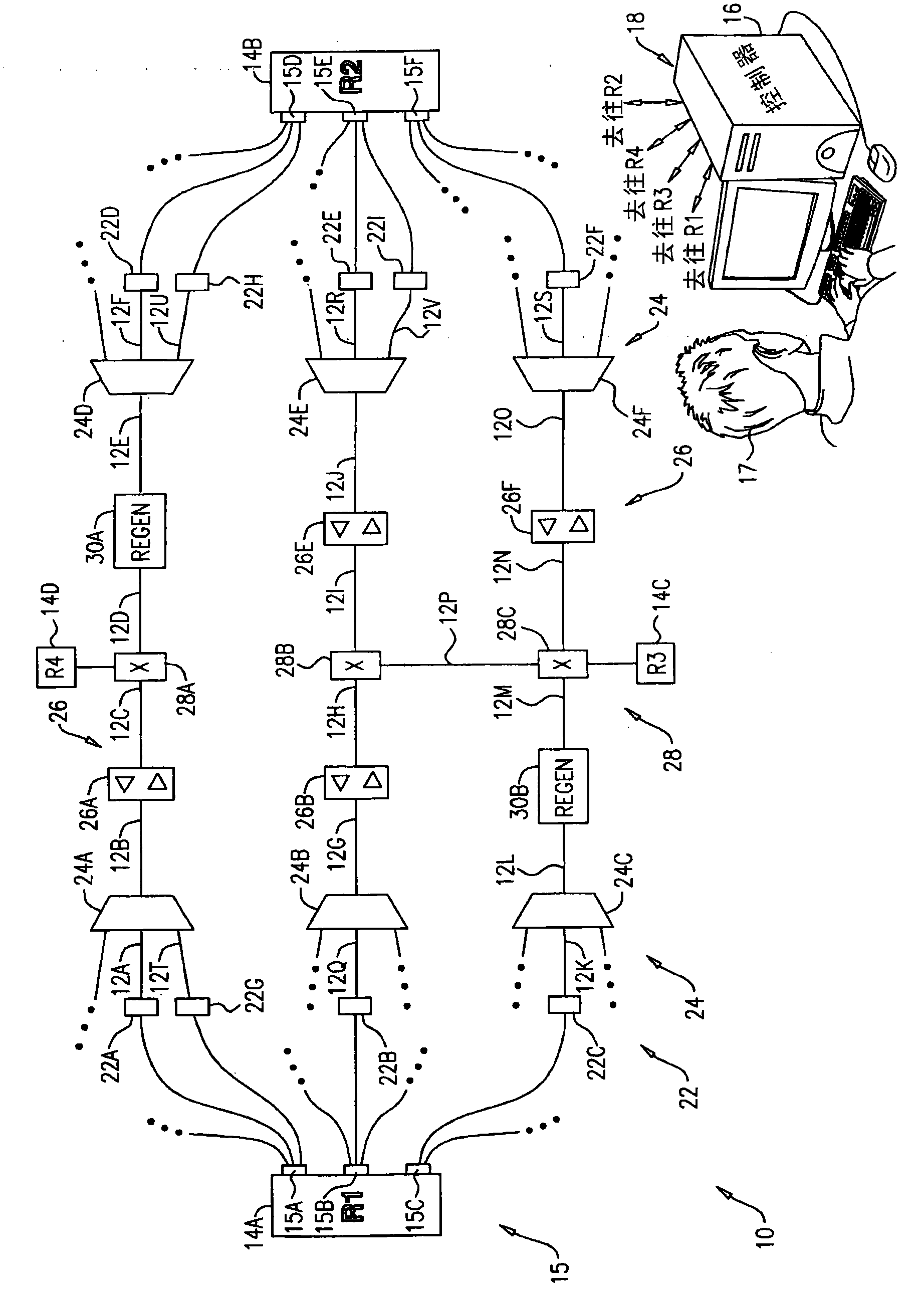 Power save mode for lightpaths