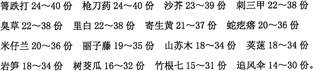 Traditional Chinese medicine preparation for treating rib fracture and preparation method