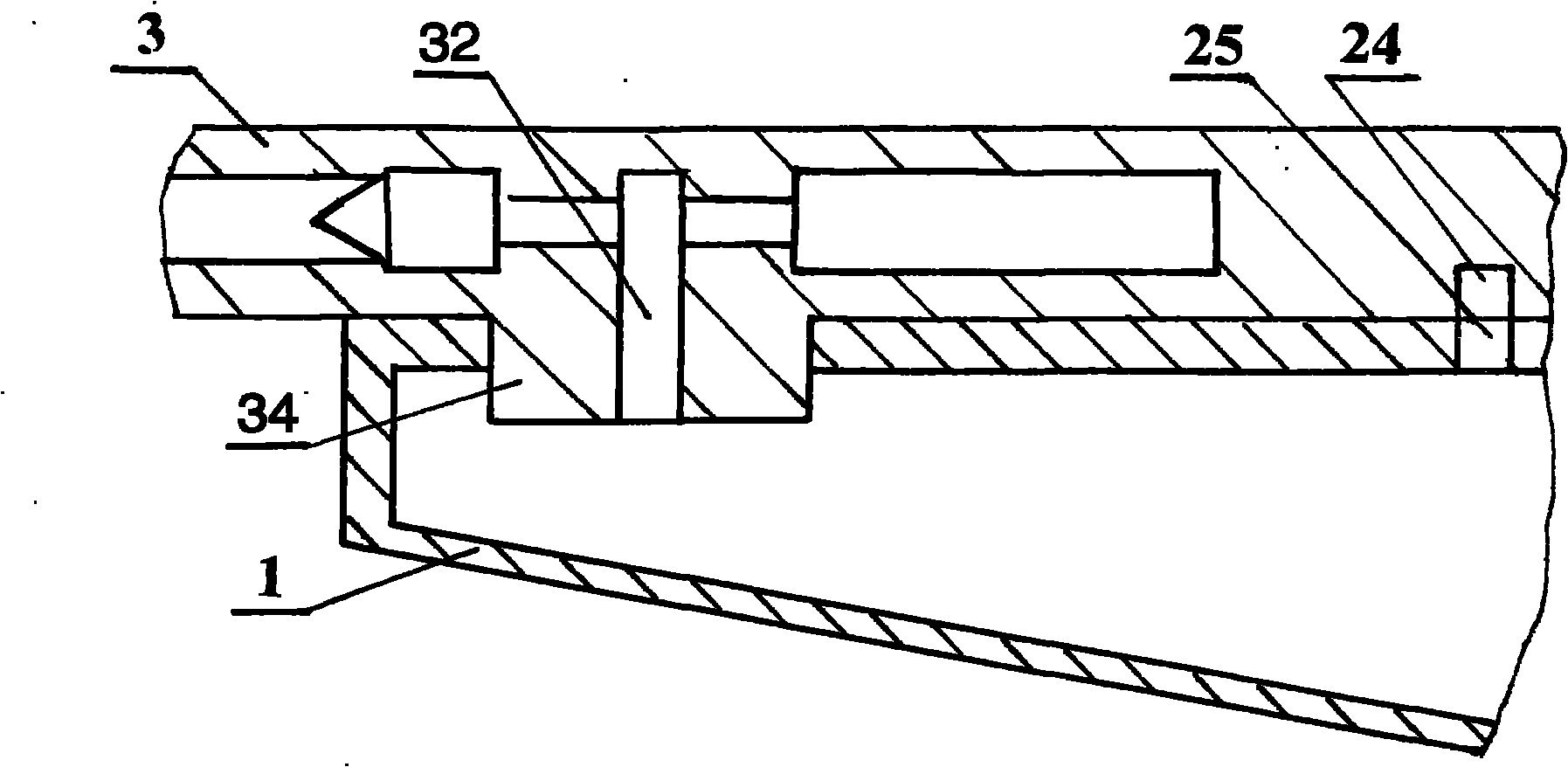 Corner shot capable of rotating and cocking simultaneously