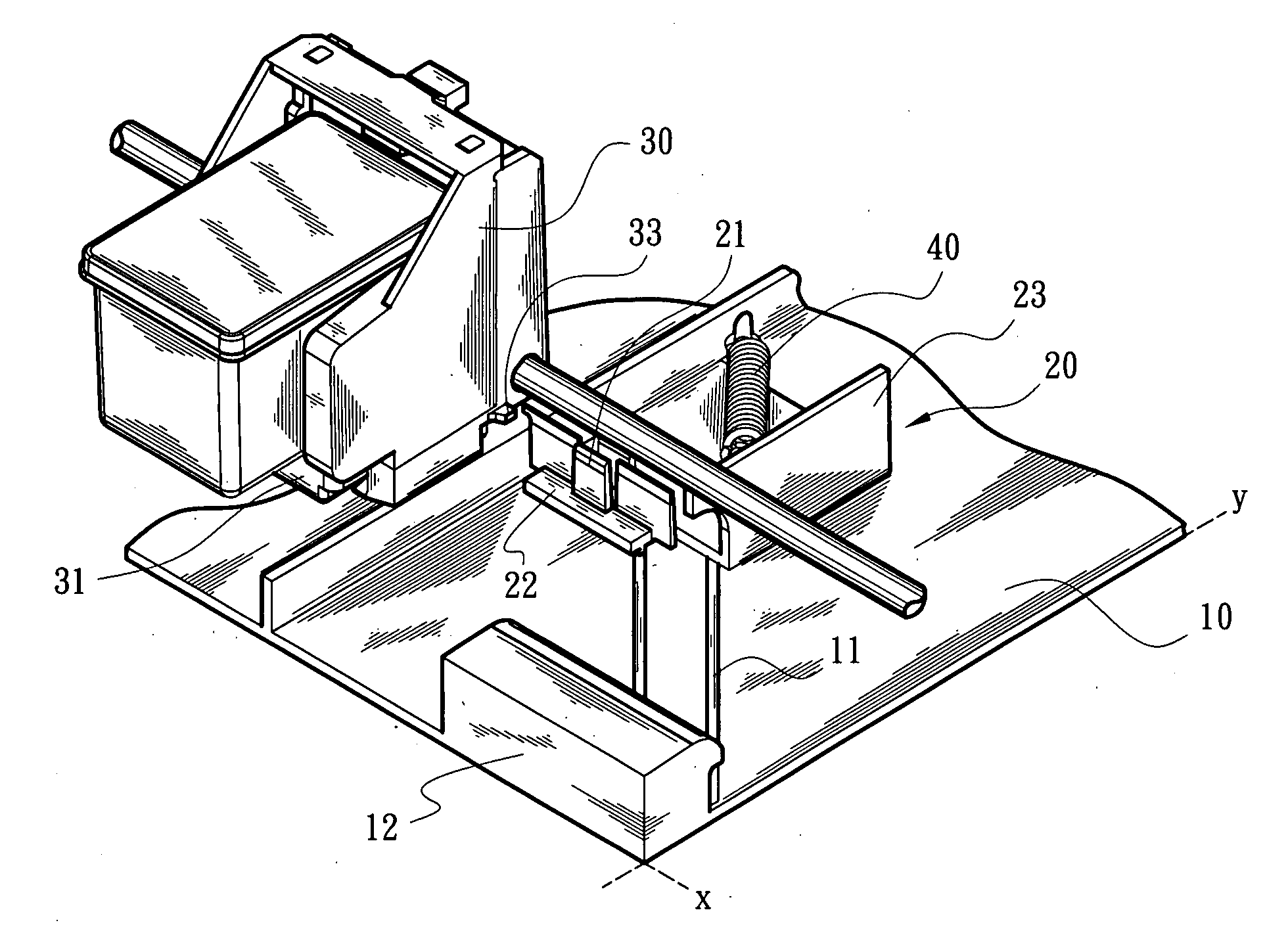 Device for cleaning out residual ink