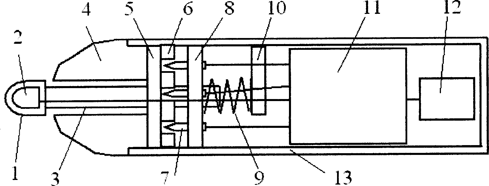 Pressure trigger luminous pen