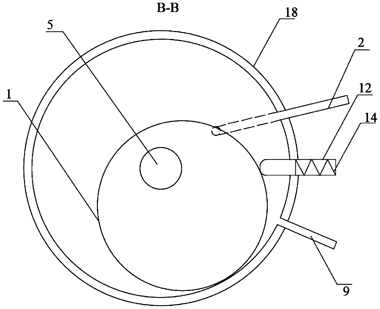 Oscillating rotor type expansion compressor