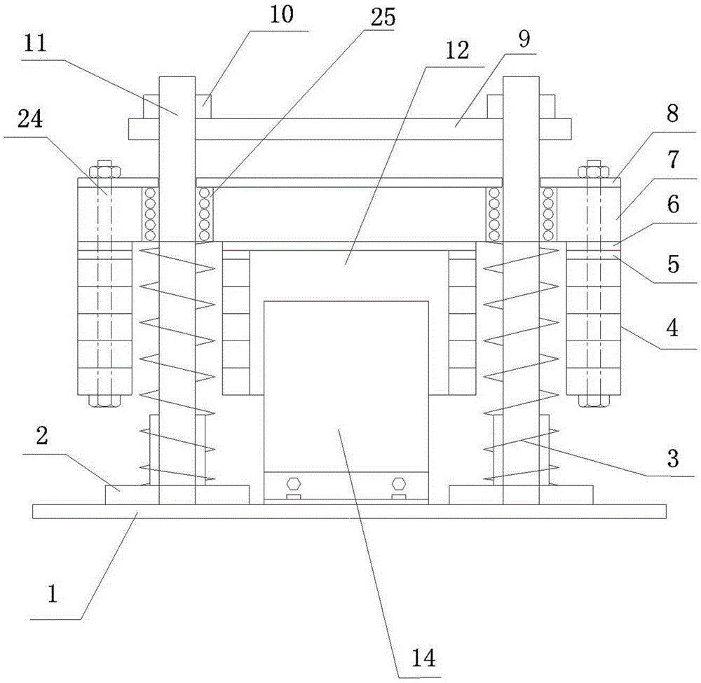 Assembled type current vortex tuned mass damper for pedestrian bridge and manufacturing method