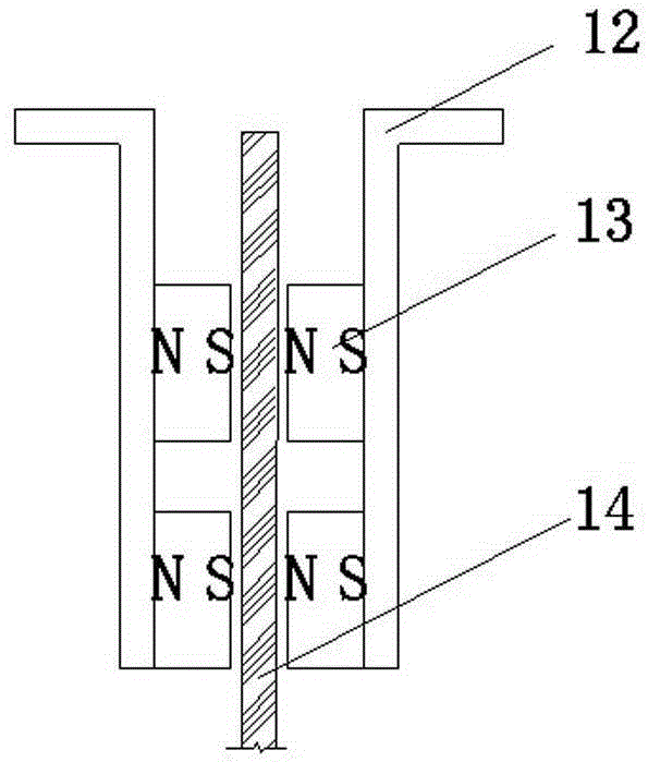 Assembled type current vortex tuned mass damper for pedestrian bridge and manufacturing method