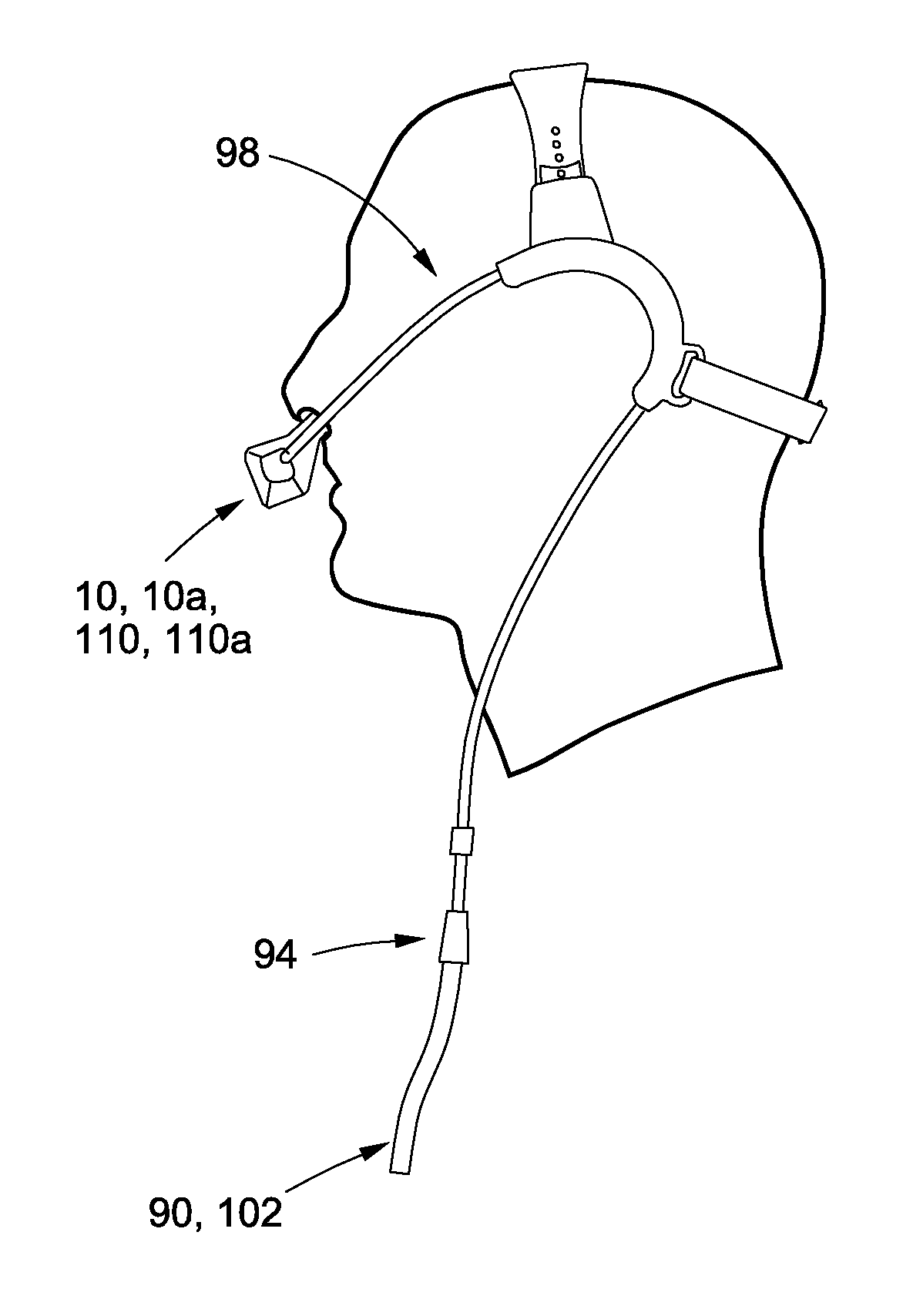 Ventilation Mask with Integrated Piloted Exhalation Valve