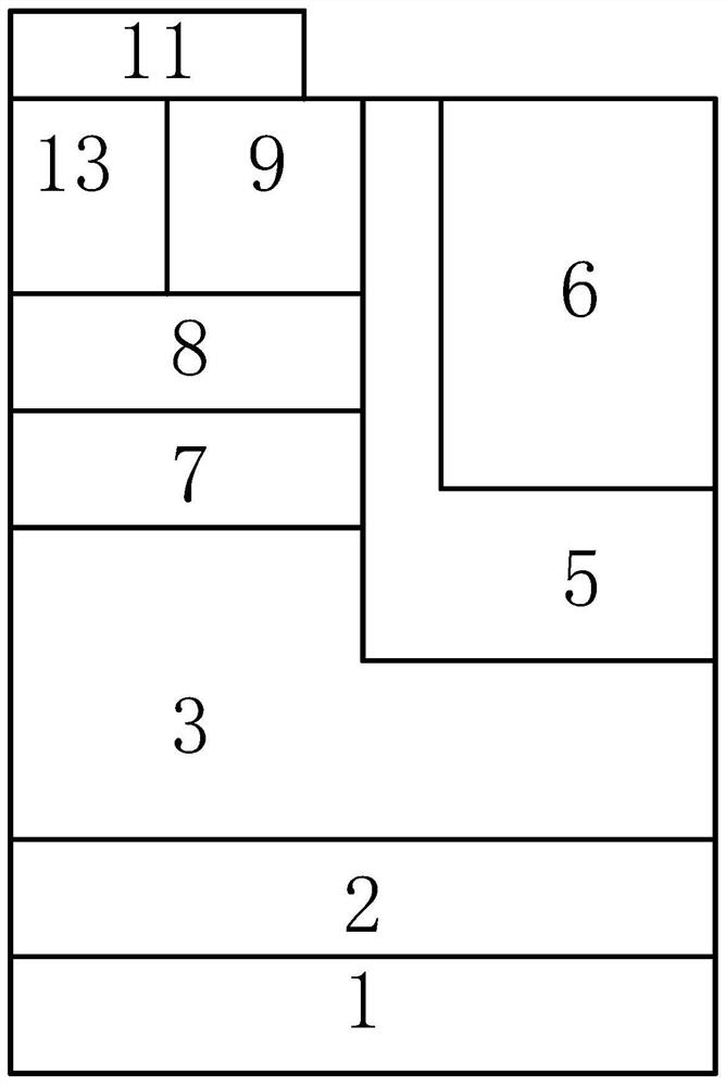 IGBT structure with trench emitter buried layer