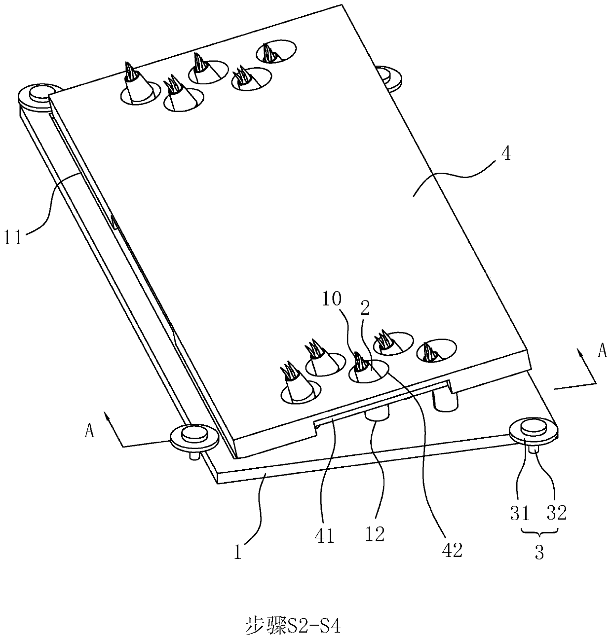 Paving method of stone plate