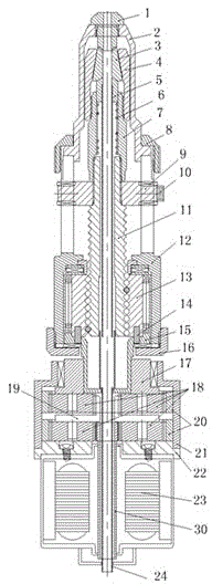 Electric riveting tool