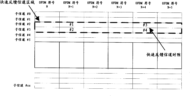 Method for communication access net system to process fast feedback channel