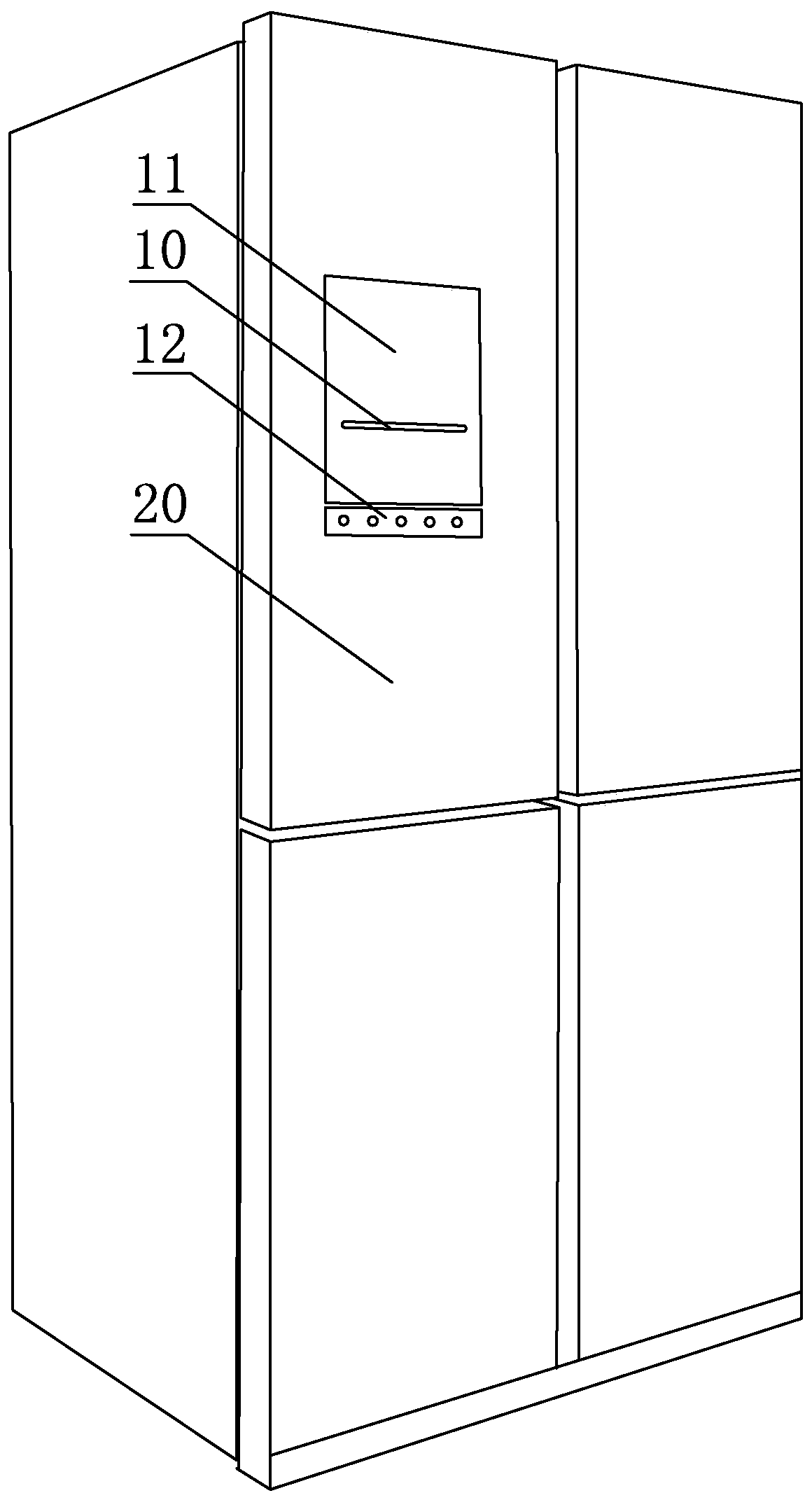 Vacuum packing device for refrigerator