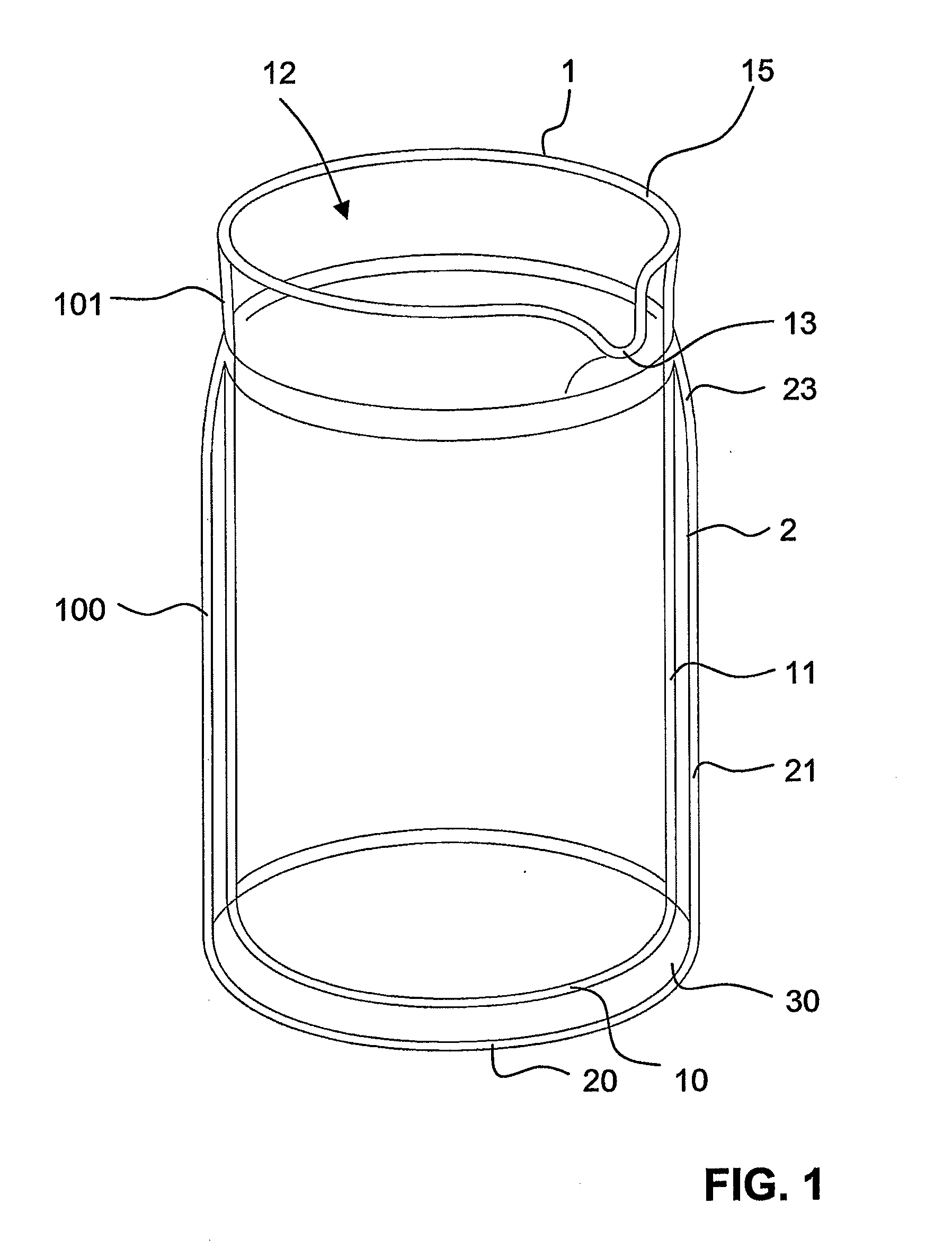 Double-walled vessel