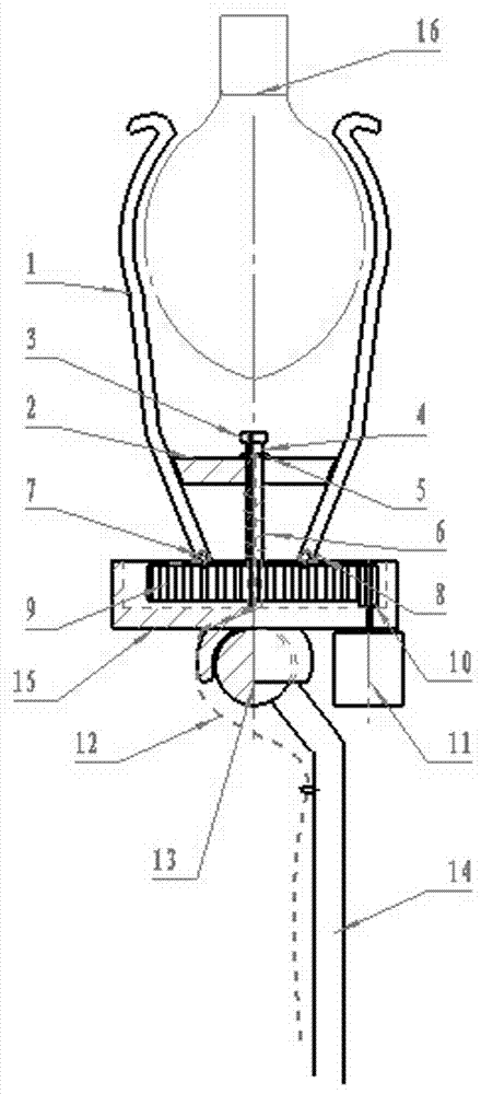 High-altitude lamp replacing device