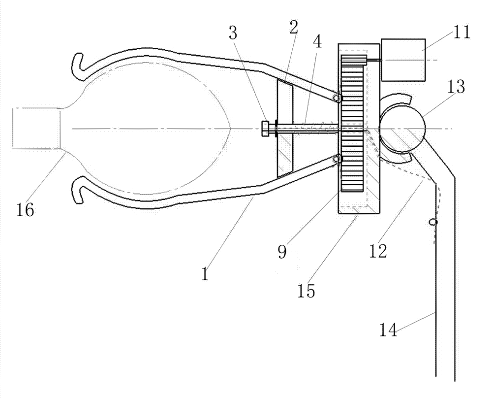 High-altitude lamp replacing device