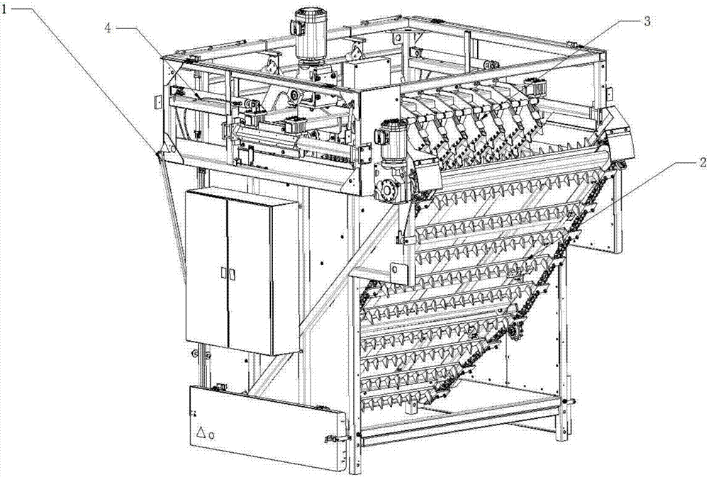 Household garbage flying shear bag breaking and material uniform-distribution equipment